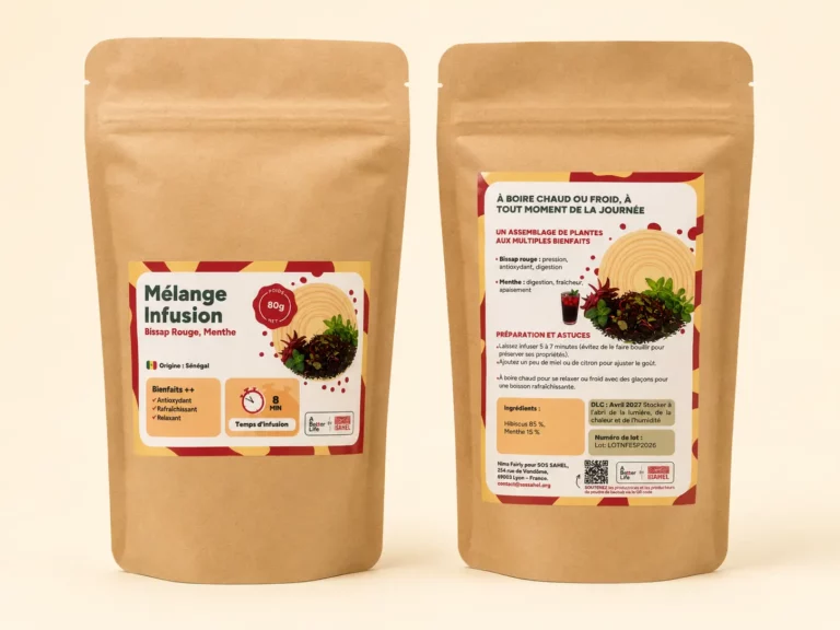 Sachet infusion bissap menthe