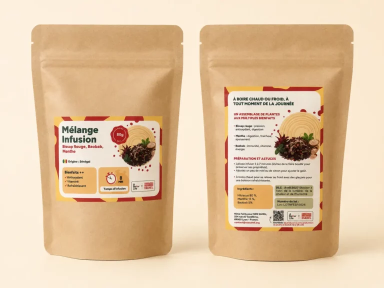 Sachet infusion bissap menthe